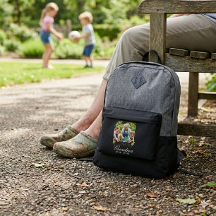 Custom Grandma Photo Established Year Port Authority® Backpack