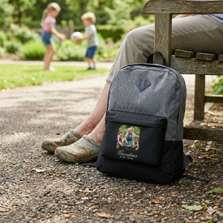  Custom Grandma Photo Established Year  Port Authority® Backpack