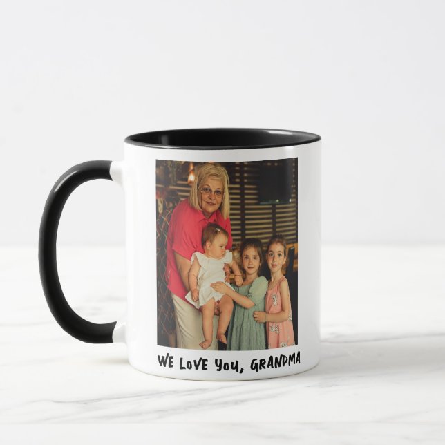 Custom Grandma Photo Gift - Heartwarming Keepsake Mug (Left)