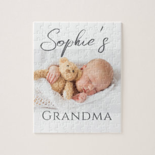 Custom Grandma Photo  Jigsaw Puzzle