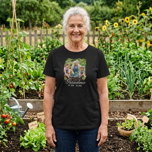 Custom Grandma Photo Memory Gift Personalized T-Shirt