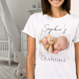 Custom Grandma Photo  T-Shirt
