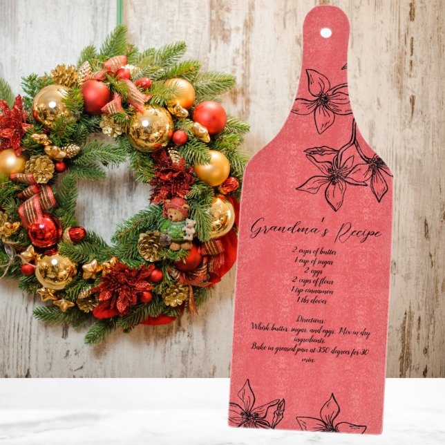 Custom Grandma’s Christmas Recipe Cutting Board (Creator Uploaded)