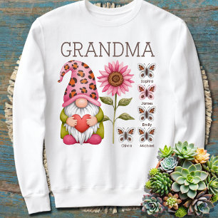  Custom Grandma With Kid Names, Mom and Grandma Sweatshirt