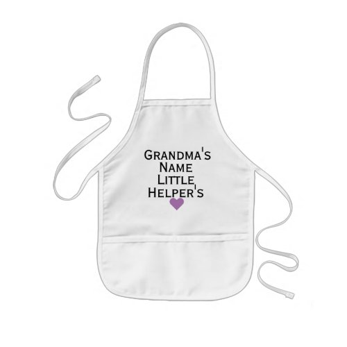 Custom Grandmas Little Helper Grandkids Kids Kids Apron