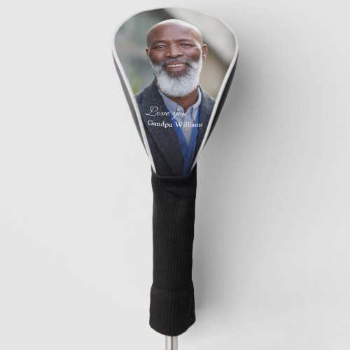 Custom Grandpa Grandfather Dad Photo Personalize Golf Head Cover