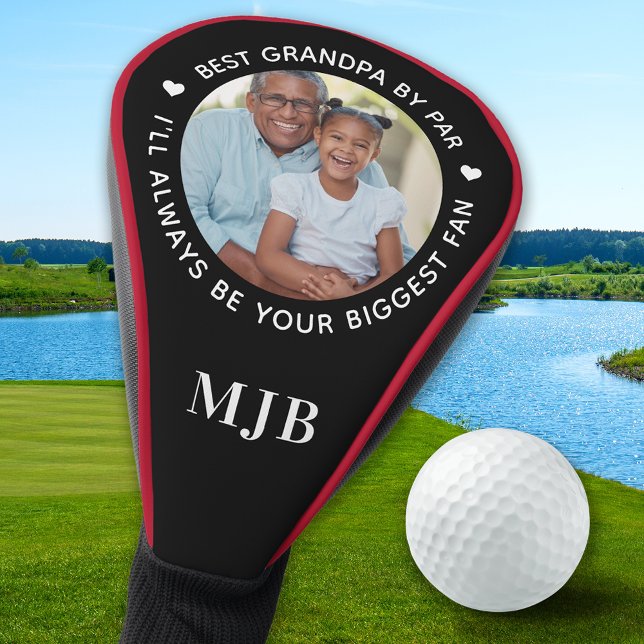 Custom GRANDPA Personalized Photo & Monogram Golf Head Cover (Creator Uploaded)