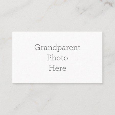Custom Grandparent Photo Business Card