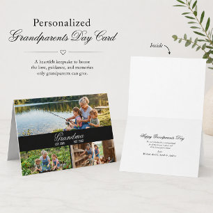 Custom Grandparents Day Photo Collage Keepsake Thank You Card