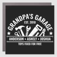 Custom Grandpas Garage Funny Mechanic Grandpa