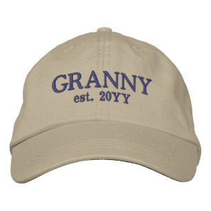 Custom Granny Est. Gifts for Grandma Embroidered Baseball Cap