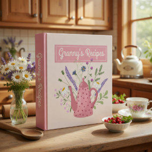 Custom Granny's Recipes Binder
