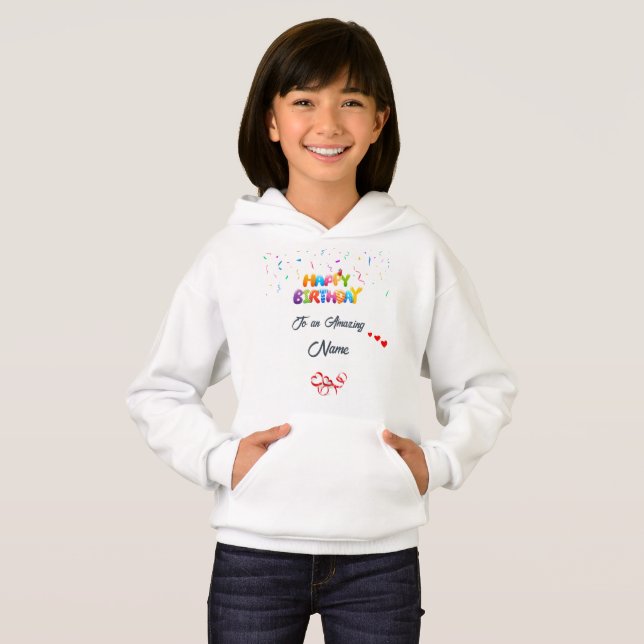 Custom Graphic Hoodie – Best Girls’ Birthday Gift (Front Full)