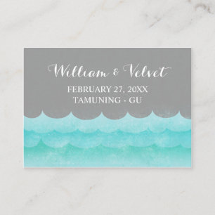Custom Gray At Sea Nautical Place Cards