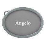 Custom Gray Best Colorful Belt Buckle at Zazzle