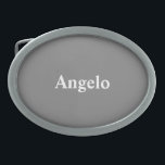 Custom Gray Best Colorful Belt Buckle<br><div class="desc">Personalized Belt Buckle Personalizable Solid Color Design -  Sleek and personalizable Customizable Style Design Option - Gray Best Colorful Full Color custom Oval Shaped Custom Color Belt Buckles will be perfect for gifting or making making a stylish addition to your wardrobe.</div>