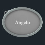 Custom Gray Best Colorful Belt Buckle<br><div class="desc">Personalized Belt Buckle Personalizable Solid Color Design -  Sleek and personalizable Customizable Style Design Option - Gray Best Colorful Full Color custom Oval Shaped Custom Color Belt Buckles will be perfect for gifting or making making a stylish addition to your wardrobe.</div>