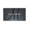 Custom gray black monogram business cards