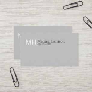 Custom gray Business Cards