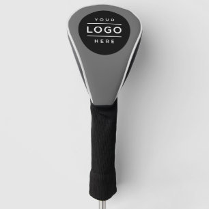 Custom Gray Business Logo Branded Golf Head Cover