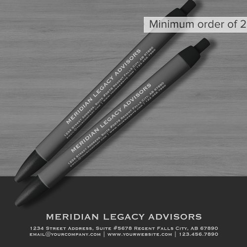 Custom Gray Promotional Pen