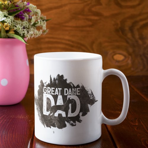 Custom Great Dane Dad Fathers Day Dog Lover Coffee Mug