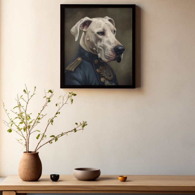 Custom Great Dane Regal Officer Pet Art Poster (Creator Uploaded)