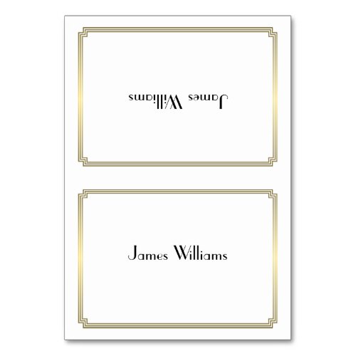 Custom Great Gatsby Art Deco Gold Place Cards