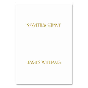 Custom Great Gatsby Gold Art Deco Place Card