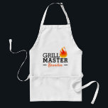 Custom Greatest Awesome BBQ Chef Adult Apron<br><div class="desc">Unique, trendy, fashionable, cute and funny apron with an image of a red-hot burning flame. With room to customize or personalize with name of your choice. Cute present for the cool dad's birthday, Father's day, or Christmas. Fun and original gift for the BBQ grill king or grilling master with a...</div>