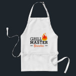Custom Greatest Awesome BBQ Chef Adult Apron<br><div class="desc">Unique, trendy, fashionable, cute and funny apron with an image of a red-hot burning flame. With room to customize or personalize with name of your choice. Cute present for the cool dad's birthday, Father's day, or Christmas. Fun and original gift for the BBQ grill king or grilling master with a...</div>