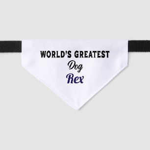 Custom Greatest Dog Pet Bandana Collar