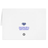 CUSTOM Greek Card! Cards (Back Horizontal)