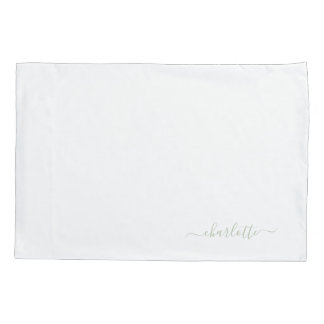 Custom green Bed Pillow  Case