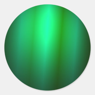 Custom Green Black Color Blank Trendy Template Classic Round Sticker