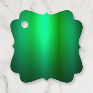 Custom Green Black Colors Blank Trendy Template Favor Tags