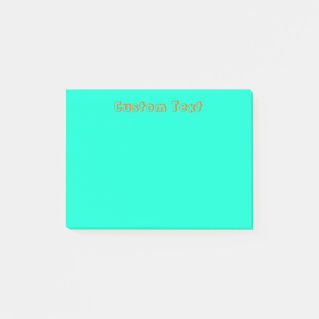 Custom Green/Blue Post-it Notes (Front)