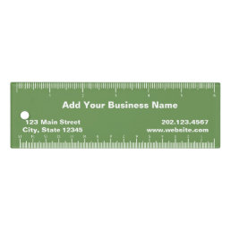 Custom Green Business Card-style Ruler