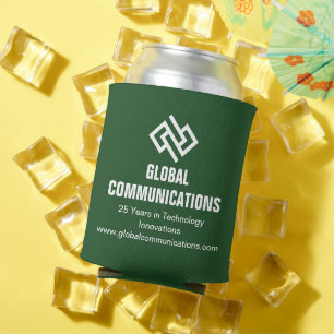 Custom Green Business Marketing Cyber Technology Can Cooler
