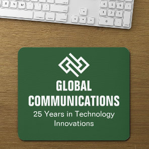 Custom Green Cyber Technology Computer Company  Mouse Pad