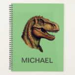 Custom Green Dinosaur T-Rex Tyrannosaurus  2025 Planner<br><div class="desc">Custom Green Dinosaur T-Rex Tyrannosaurus 2025 Planner</div>