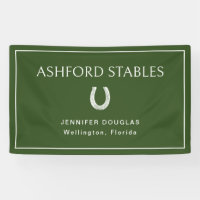 Custom Green Equestrian Stall Horse Show