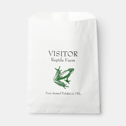 Custom Green Frog Favor Bag