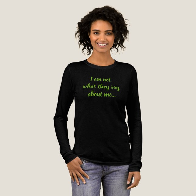 Custom GREEN I Am Tri-Blend Shirt (Full Front)