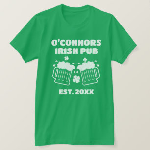 Custom green Irish Pub tshirt for St Patrick's Day