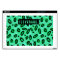 Custom Green Leopard 17" Laptop Skin