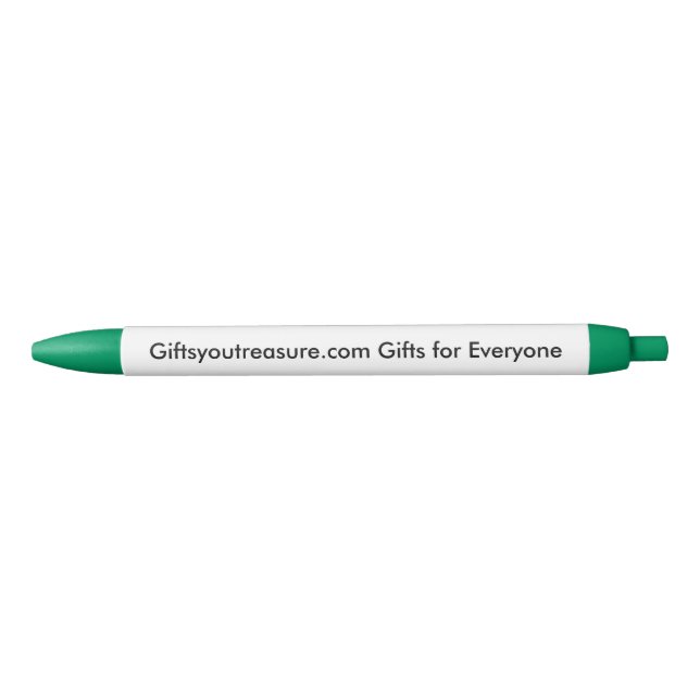 Custom Green Name Quote Company Slogan Photo Art Pen (Front)