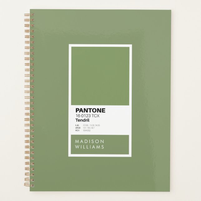 Custom Green Notebook | Personalized Journal (Front)