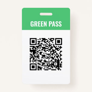 Custom Green Pass Covid Safe Ticket PVC Badge Card