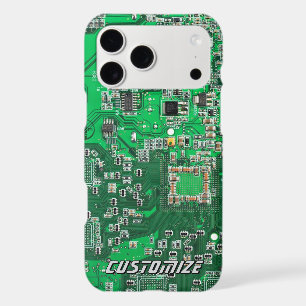 Custom Green PCB Circuit Board for IT Pros 2 iPhone 17 Pro Max Case